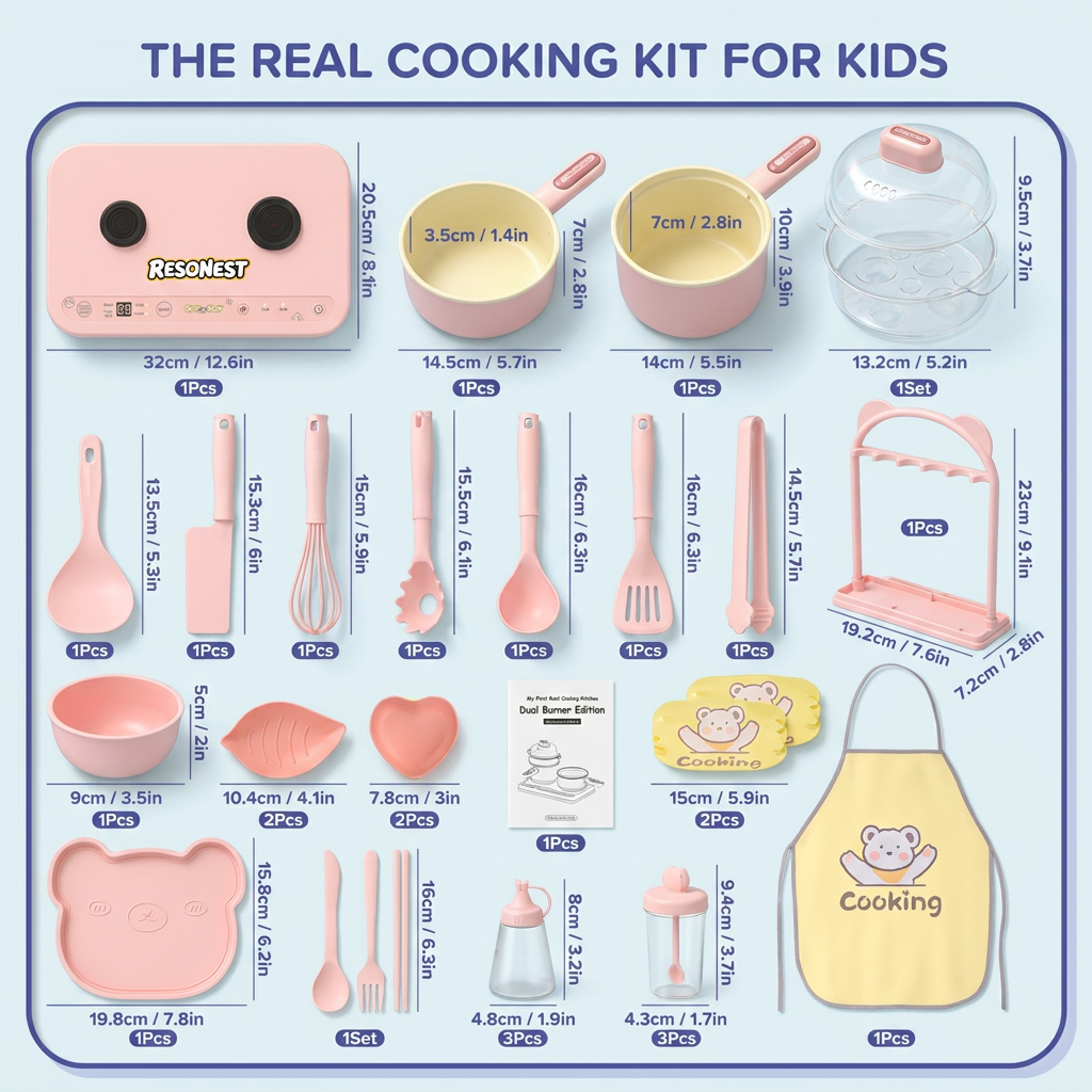 Resonest® Kid's Montessori Cooking Set